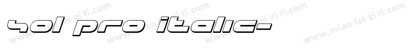 Sol Pro Italic字体转换